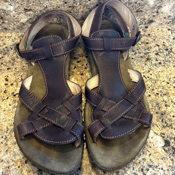 Woman’s El Naturalista Brown Leather Sandals, Size 41 - Picture 4 of 6